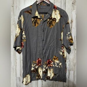John Henry Hawaiian Button Down XL‎